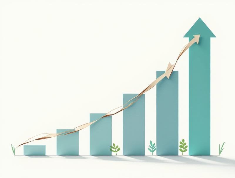 Abstract image depicting financial growth and success
